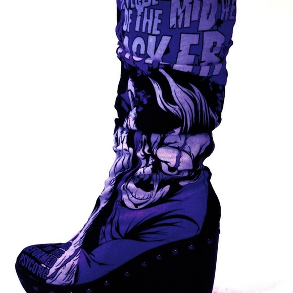 Too Fast Hacker Boot Rockabilly Pinup Goth Anime - Picture 3 of 3